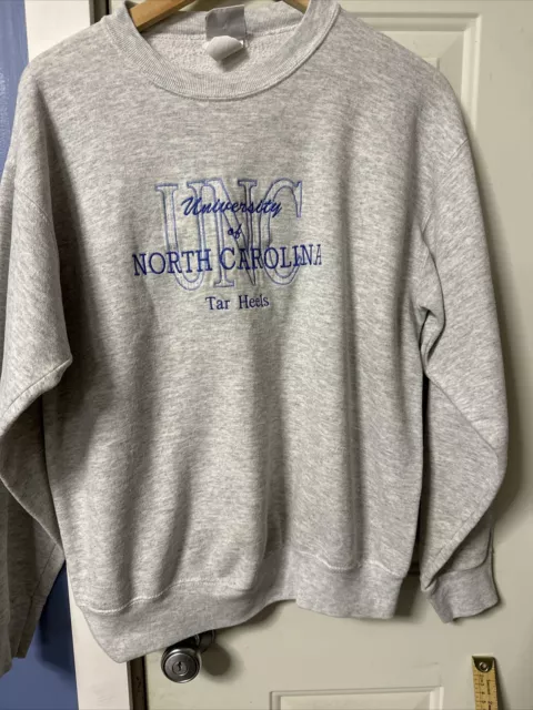 VINTAGE 90S NORTH Carolina Tar Heels Sport UNC Pullover Sweatshirt Size ...