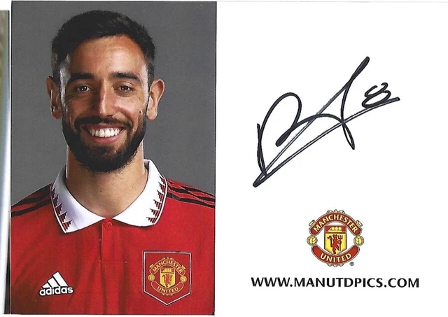 BRUNO FERNANDEZ Signed Official Player card Autograph Portugal Manchester United