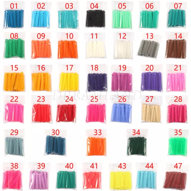 1040pcs/bag Dental Orthodontic Ligature Ties Elastic Rubber Bands 43 Colors UK