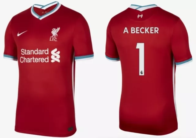 Trikot Nike FC Liverpool 2020-2021 Home - Alisson Becker 1 [128-XXL] Heim LFC