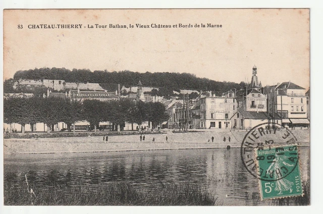 CHATEAU THIERRY - Aisne - CPA 02 - Bords de Marne - Tour Balhan