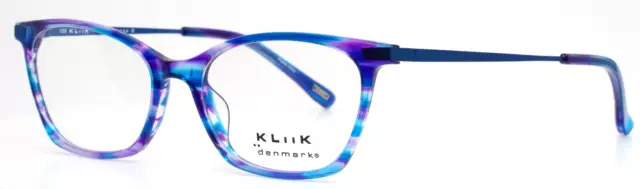 KLIIK 618 536 Purple Blue Girls Kids Semi Cat Eye Eyeglasses 49-16-135 B:34