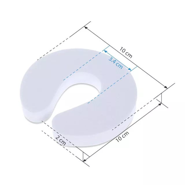 5 tapones de puerta Offgridtec® espuma blanca protección de sujeción control parental 3