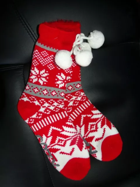 MAAMGIC WOMENS WARM Fuzzy Slipper Socks Christmas Gift Winter Cozy Grip  Socks £10.99 - PicClick UK