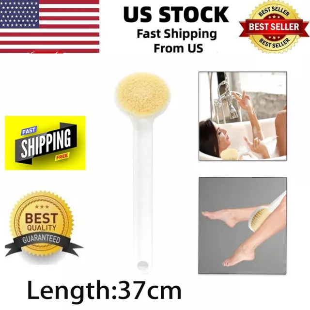 Long Handle Bath Body Brush Soft Back Shower Exfoliating Skin Scrubber Massager