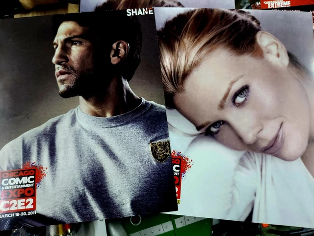 THE WALKING DEAD series promo still photo lot Jon Bernthal & Laurie Holden