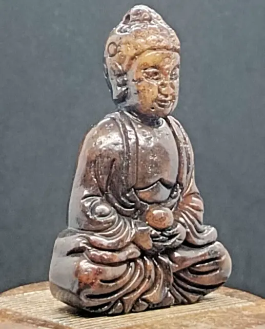 Statue antique sculptée à la main en jade hétien chinois, pendentif de... 3