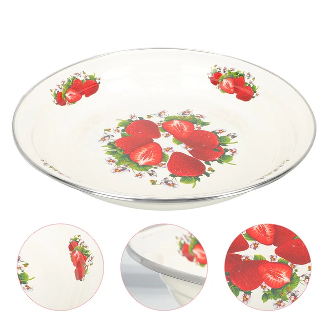Plato para servir alimentos bandeja para bocadillos estilo vintage plato de fruta té placa de almacenamiento