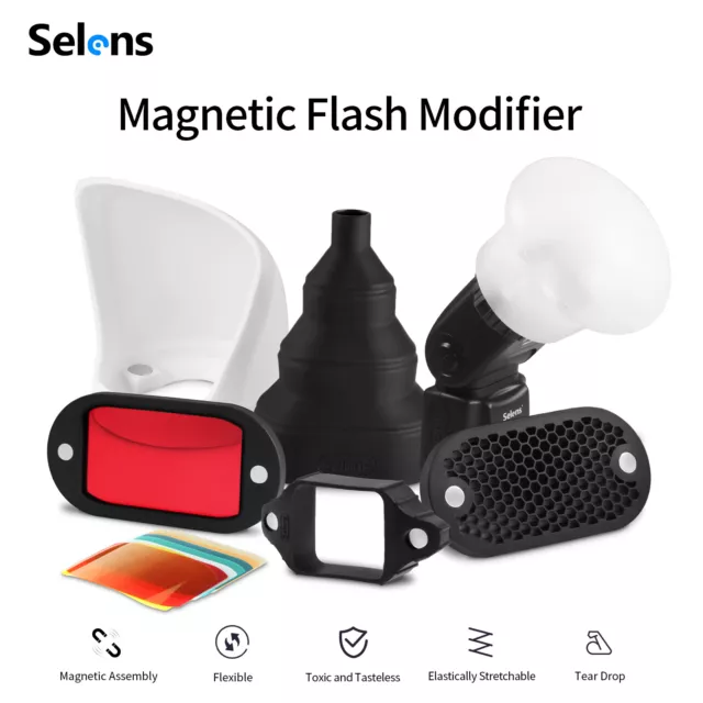 Selens Magnetischer Blitzdiffusoren Modifikator Gel Filter Diffusor Fotografie