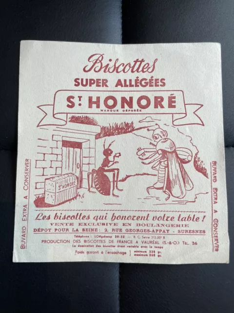 L&D Antique Poster Blotter - St Honore Cookies