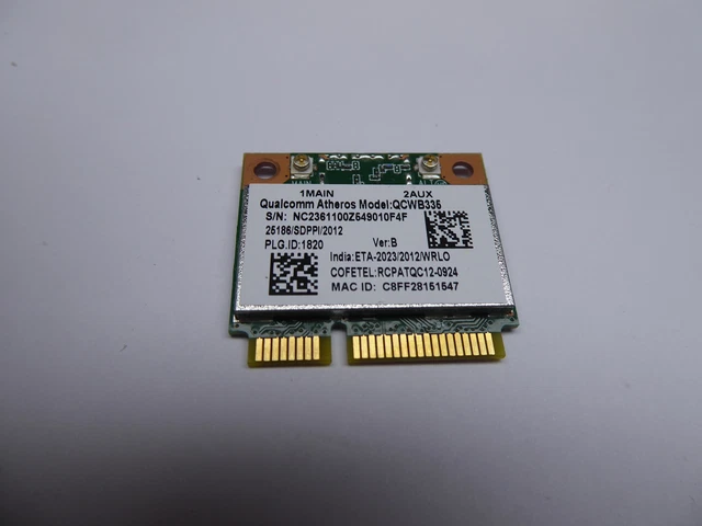 Carte WiFi Interne QCWB335 Pour Acer Aspire E1-570 - Remplacement Compatible