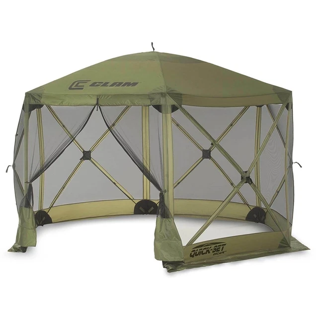 Clam Quick Set Escape Portable Camping Outdoor Gazebo Canopy Shelter (Open Box)
