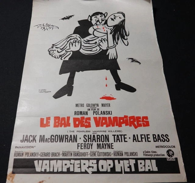T-shirt Du Film Culte "Fearless Vampire Killers" - Toutes Tailles - 100% Coton, Neuf Sans Étiquette