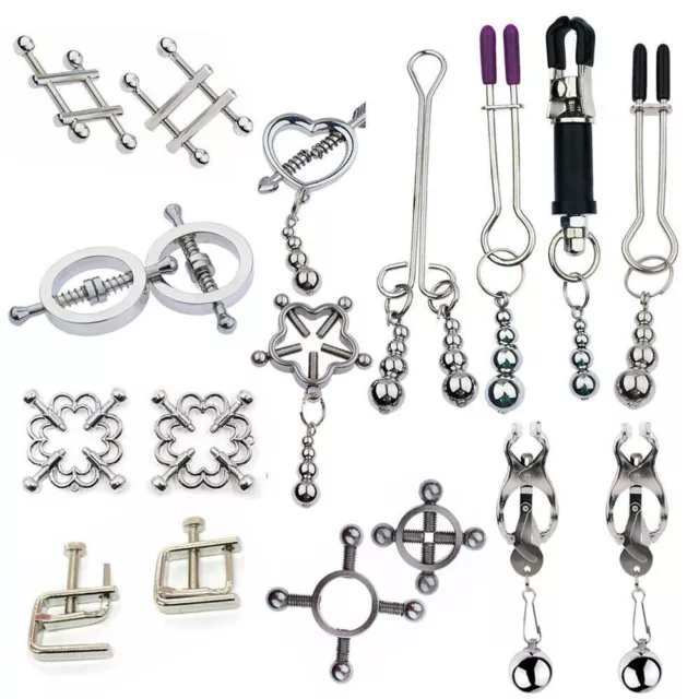 BDSM-Adjustable-Nipple-Clamps-Clips-Breast-Torture-Squeeze-Bondage-Adult-Toy 3