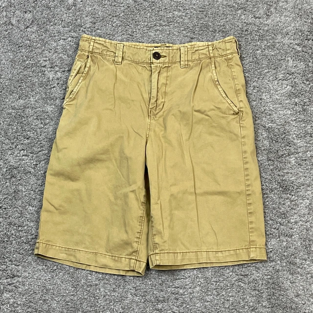 AMERICAN EAGLE SHORTS Mens Size 30 Longboard Chino Beige Cotton Twill