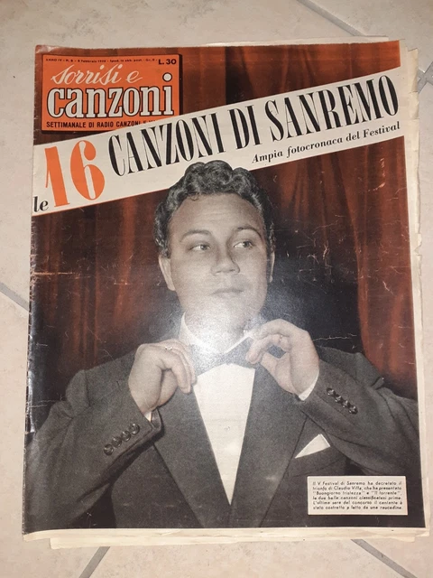 La copertina di TV SORRISI E CANZONI dedicata a SANREMO '89 La copertina di TV SORRISI E CANZONI dedicata a SANREMO '89