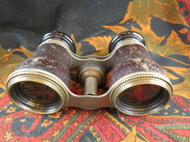 Ancienne petite paire de jumelles Spot Glass pour sport opéra avec étui en cuir | eBay