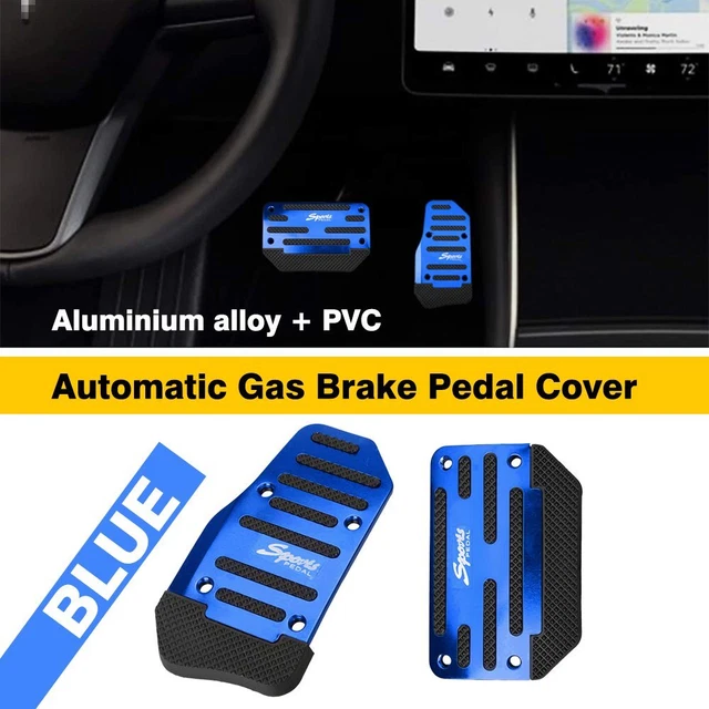 BLUE Kit Non-Slip Automatic Gas Brake Foot Pedal Pad Cover Car Accessories Parts