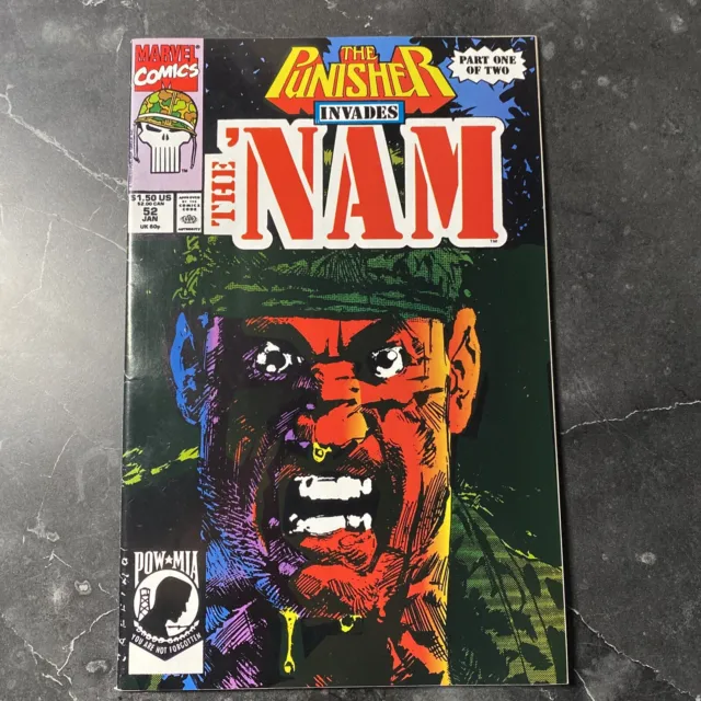 Punisher Invades The Nam #52 Marvel Comics Direct 1991✅CGC READY✅