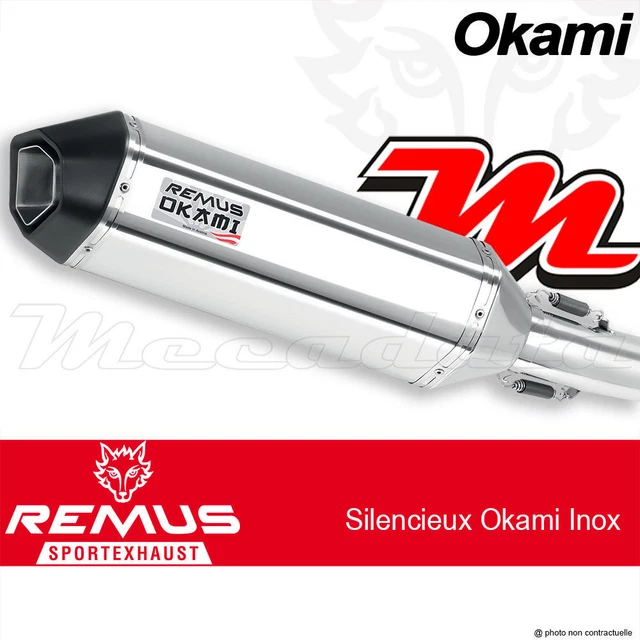 Silencieux REMUS Okami Inox Pour Honda CRF 1000 Africa Twin 2019 - Pot D'échappement Neuf, Livré Dans Sa Boîte