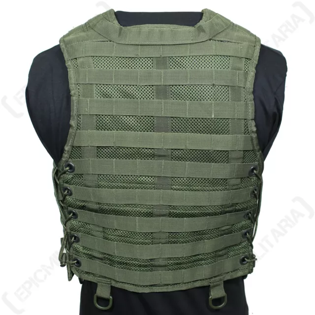 Olive Green TACTICAL MOLLE CARRIER ASSAULT VEST Combat Attachment Army Rig Top 3