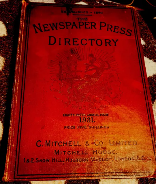 News, Headlines London 1931 Newspaper Press Collectable Insightful Directory