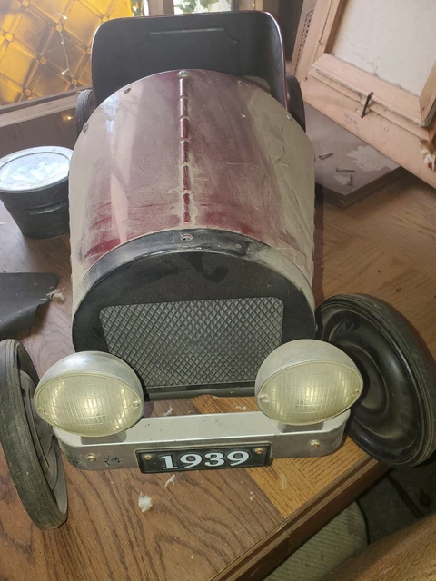 ANTIQUE STEEL Peddle Type Kids Car $450.00 - PicClick