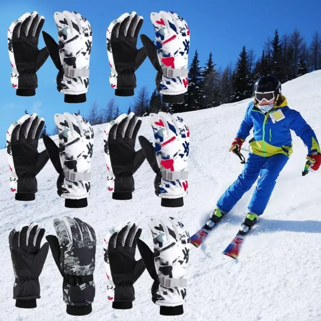 Warm Outdoor Riding Children Ski Gloves Snow Snowboard Long-sleeved Mitten