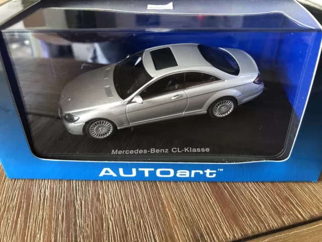 AUTOART 1/43 Mercedes Benz CL-Klasse Coupe Silver