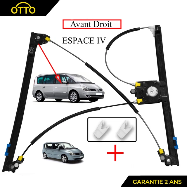 thumbnail image 2 of Front Right Power Window Regulator For Renault Espace IV (LST FH-151-RN402VR / 8200017904) 2 of 6