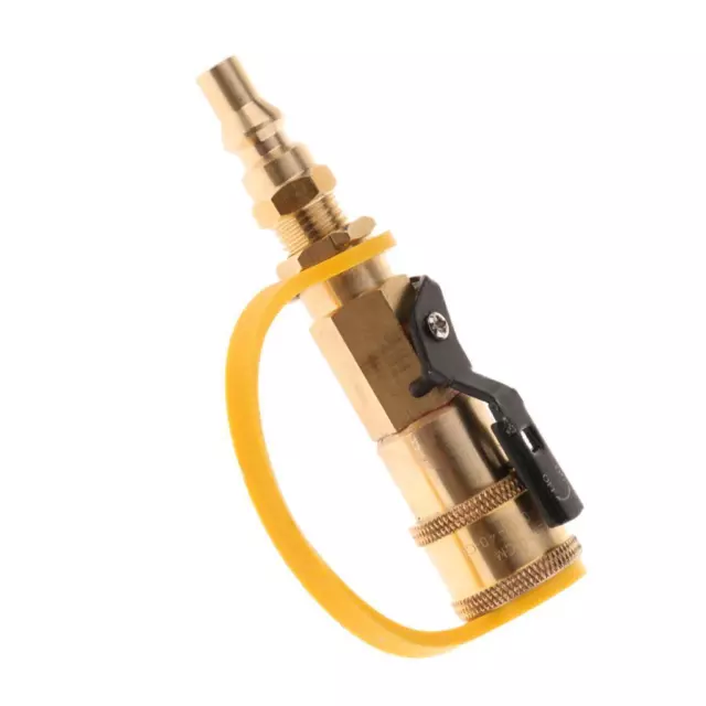 Propan Erdgas 1/4 Quick Connect Schnellkupplung Adapter Satz mit  Absperrventil