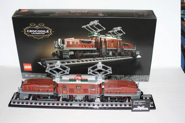 LEGO 10277 LOCOMOTORA Cocodrilo Suiza SBB CFF Tren Eléctrico