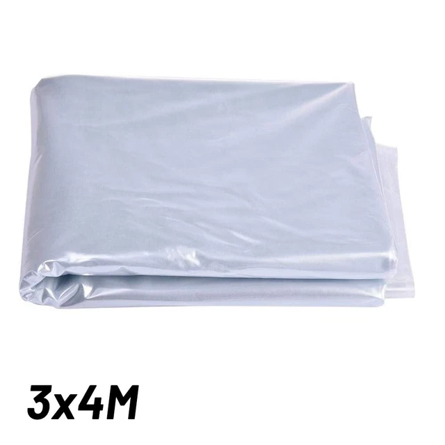 Clear Film Protector Greenhouse Plastic Sheet Cover For Sheeting Garden Diy New
