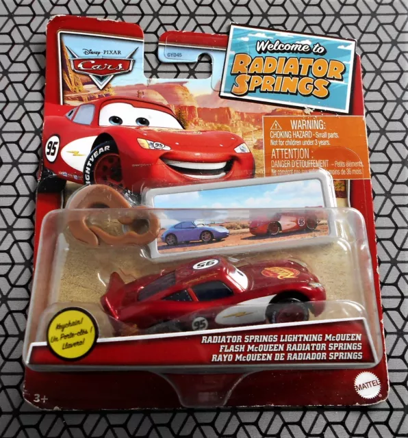 MATTEL DISNEY Pixar CARS METAL FLASH MC QUEEN Welcome to Radiator Springs NEUF