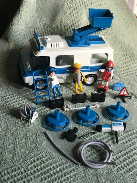 Playmobil geobra, vintage kiosque glaces fruits & légumes hot dogs 1974