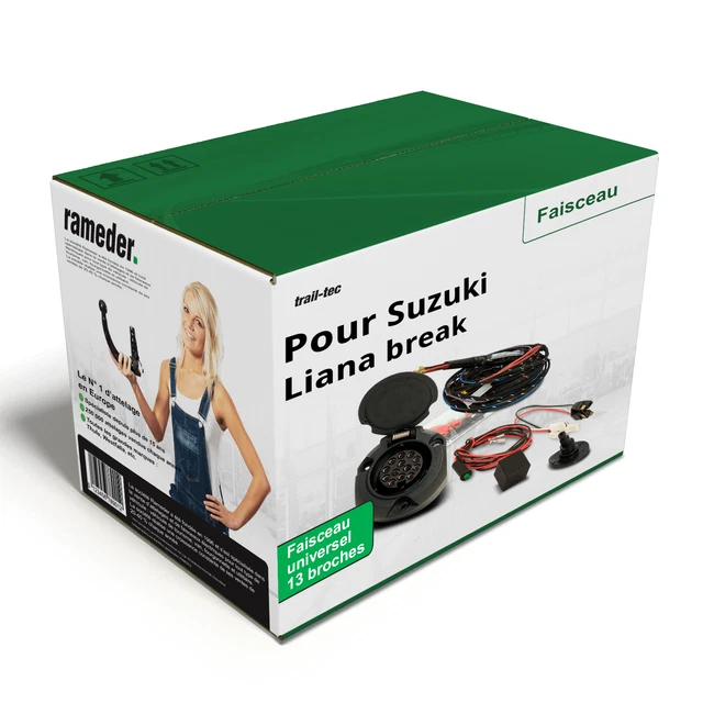 Câble complet universel 13 broches pour SUZUKI Liana break, 01- trail-tec NEUF