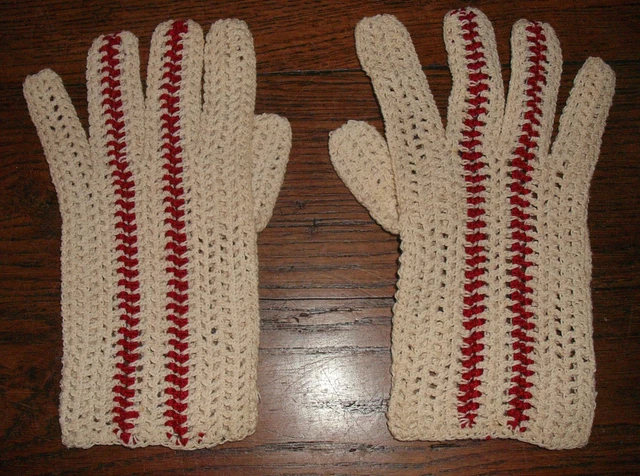 Gants Anciens En Crochet/filet Dents - Taille Unique, Neufs (3 Coloris)