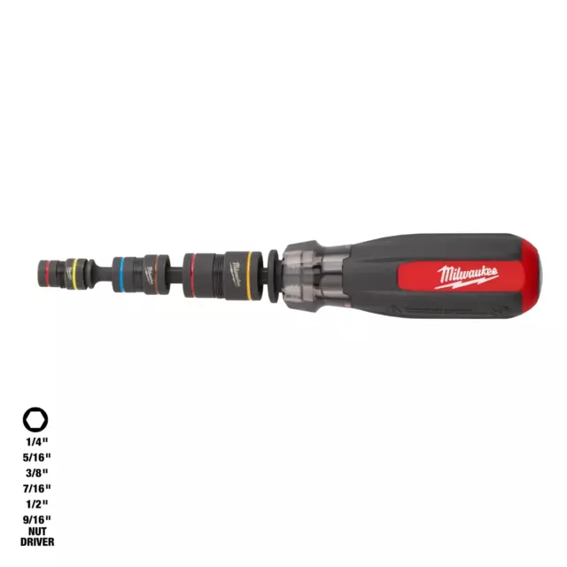 Milwaukee 48-22-2921 Multi-Nut Driver SHOCKWAVE Impact Duty Magnetic Nut Drivers