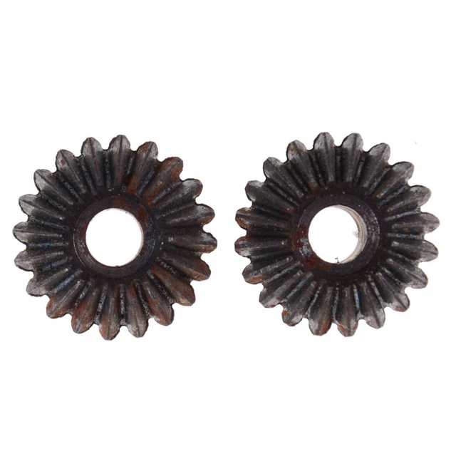 2pcs 7mm Metal Bevel Gears 1 Module 20 Teeth With Inner Hole 7mm 90 Degree 2ESAY