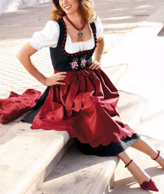 Costume Tradizionale - Moda: Dirndl Nero-Ciliegio Tg. 44 0210291904