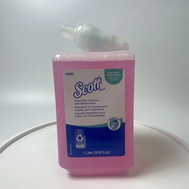 Scott 91552 1000 mL Floral Pro Foam Skin Cleanser Moisturizers Soap Wash 1L