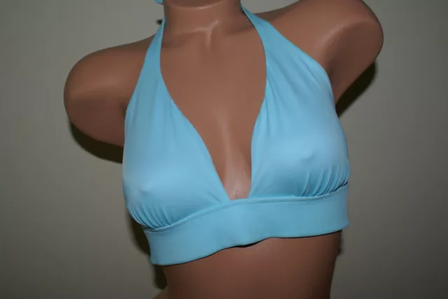 New Victorias Secret Sporty Beach Sexy Turquoise Halter Bikini Top  Small S