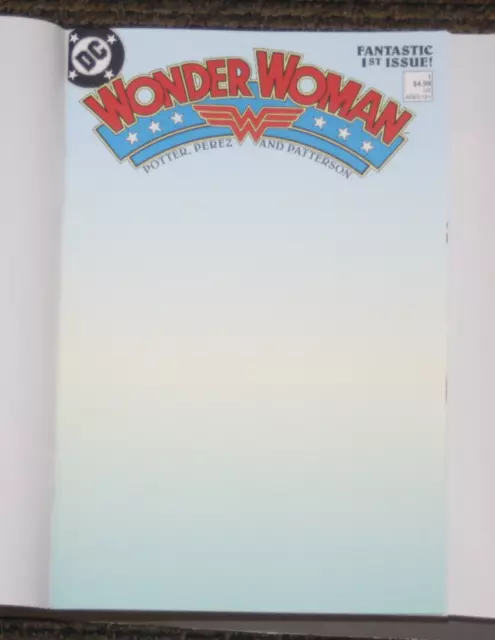 DC Wonder Woman (1987) #1 FACSIMILE BLANK Sketch Cover Variant  -