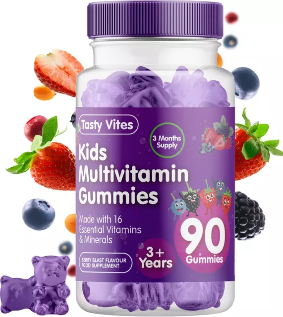 Kids Multivitamin Gummies, 180 Gummies, Tastiest Vitamins for children aged 3 + 3