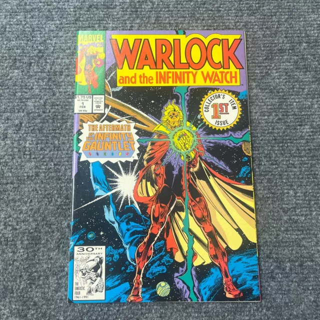 Adam Warlock and the Infinity Watch #1 Marvel 1992 NM Gauntlet key MCU Boarded