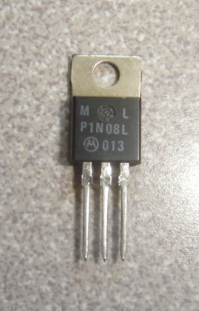 Qty 2 Motorola LP1N08L Mosfet Transistor TO-220AB 80v 1 amp 5.5Vgs Rds0.750 ohms
