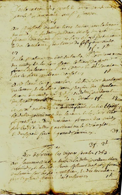 1753 Vente et expertise, terres et maison, Champlitte, LAUMONT AUBERT CHEVALOT