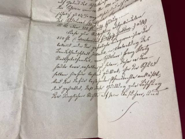 Antikes Schreiben Urkunde Manuskript Aus Dem Jahr 1870 Tinte Auf Papier 3