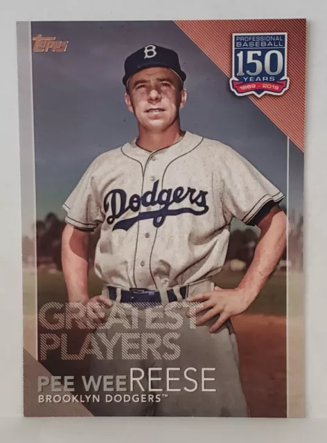 2019 Topps 150 Years Professional Baseball Greatest Players #GP-27 Pee Wee Reese