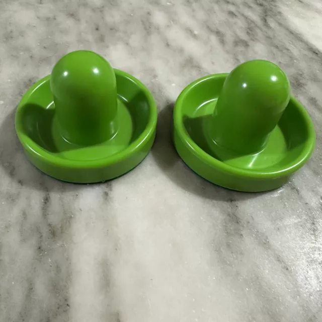 2 Green Table Air Hockey Paddles Replacement Parts